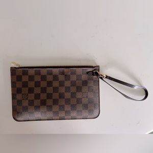 Louis Vuitton Damier Ebene Wristlet Pouch